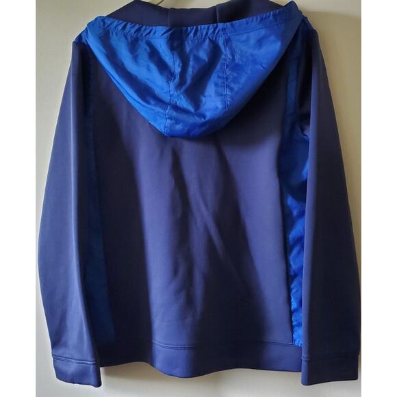Nike Sportswear Womens XL Full Zip Hooded Jacket Navy And Royal Blue Activewear - Picture 11 of 11
